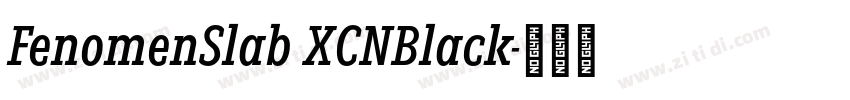 FenomenSlab XCNBlack字体转换